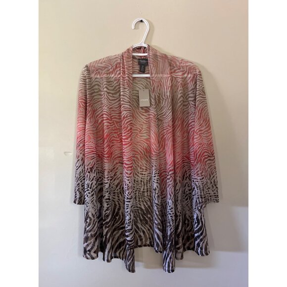 NWT Traveler's Collection By Chico's Womens Size 2 US Size 12 3/4 Sleeve Blouse - Picture 1 of 5